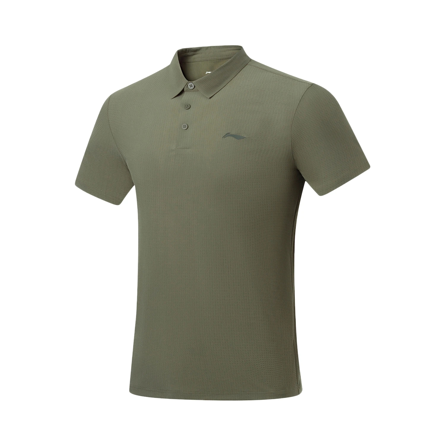 李宁POLO衫男款2023夏季新款男子跑训宽松开口休闲短袖APLT027