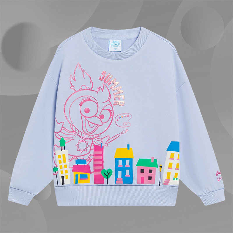 Lining/李宁新款女童联名布偶宝宝针织圆领卫衣YWDT016