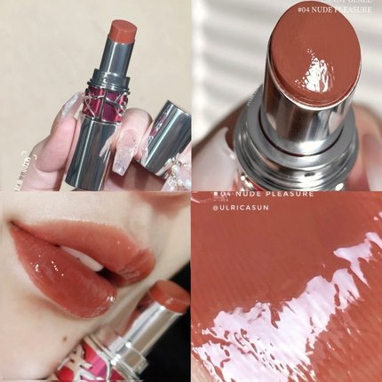 YSL/圣罗兰新品粉银圆管口红04 05 06 154 122 15 80水光滋润口红