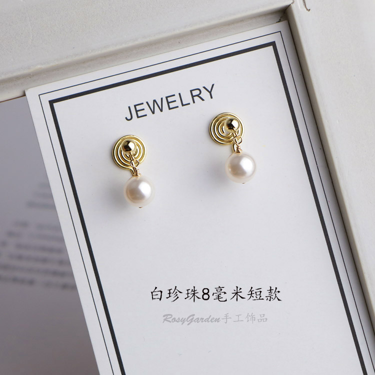 耳夹单颗珍珠无痛蚊香简约日常