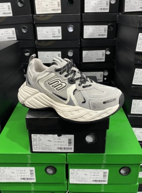 实体专柜意大利设计师轻奢品牌牛皮拼接超轻经典休闲单鞋5115米灰