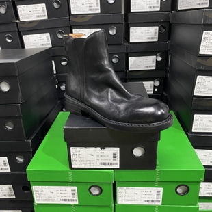 单里 专柜正品 烟管靴JMI 平底后拉链时尚 牛皮织物秋冬新款