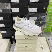 LS专柜正品 G网面拼接牛皮系带休闲单鞋 0558白色