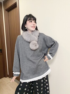 不退不换 年款 灰色蕾丝边435