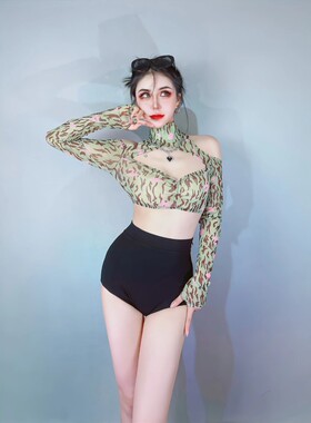 酒吧ds演出服新款韩舞女团chic性感现代爵士舞时尚套装dj女舞台装