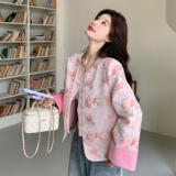 新款！2026春季【马上有钱】提花风短外套C220-P150K248，女装短外套，2C320