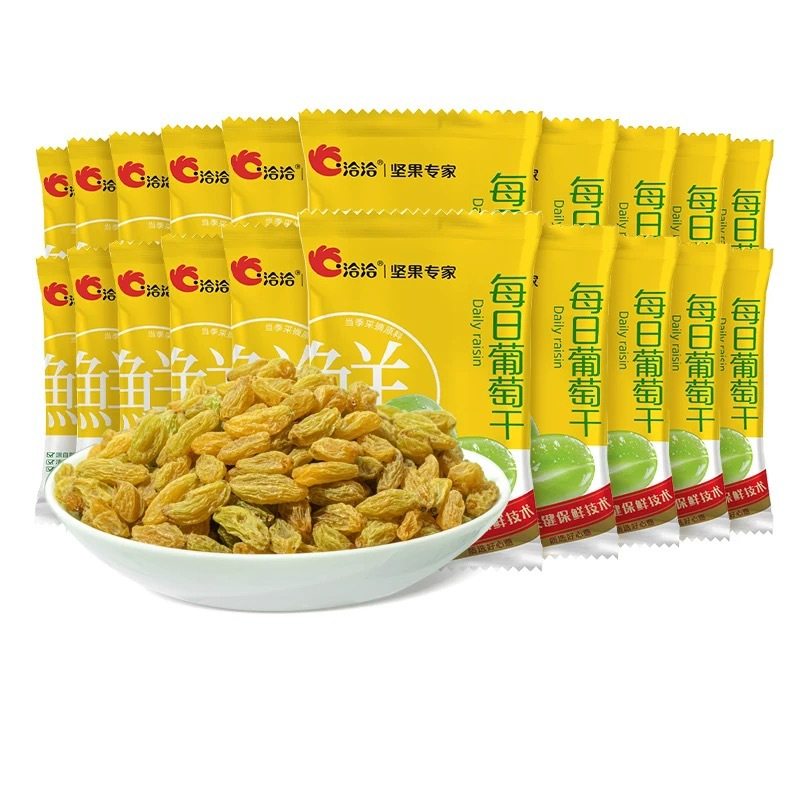 洽洽210g葡萄干15g*14袋葡萄干新疆一级绿葡萄干独立包装无籽无核