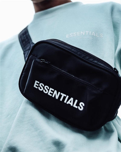 essentials FOG复线腰包胸包字母logo男女情侣尼龙斜挎包学生潮流
