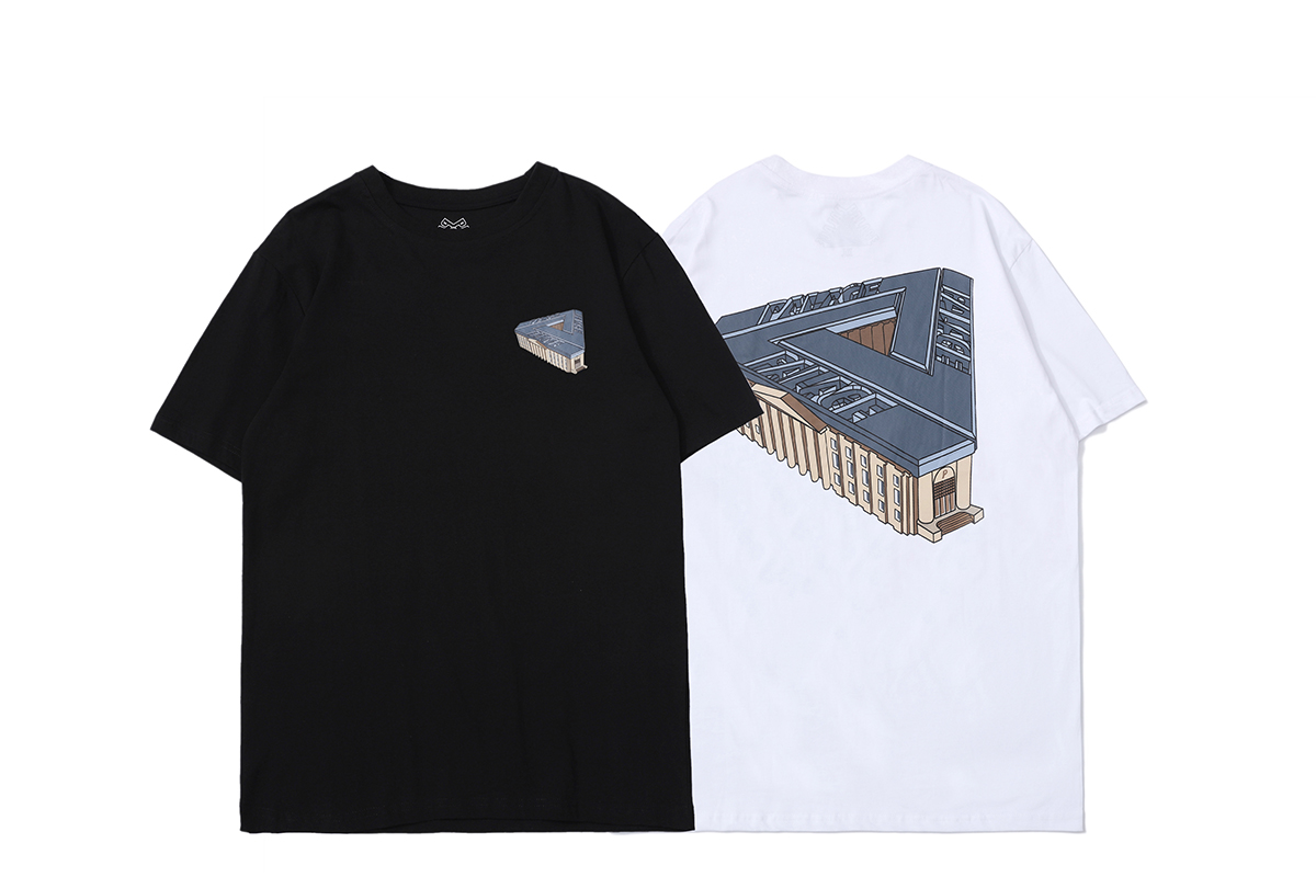 PALACE life PALAZZO T-SHIRT 18SS 大三角建筑男女情侣款短袖T恤