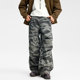 7than复古户外美式 男女 长裤 水洗树枝迷彩虎纹直筒阔腿伞兵裤 工装