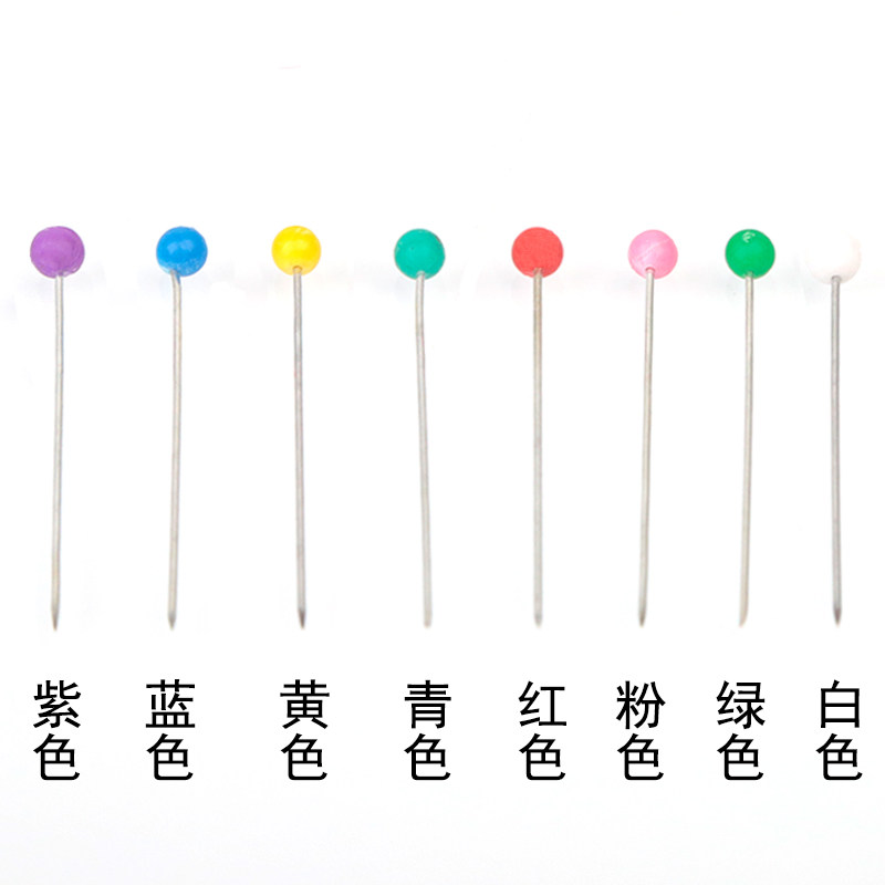 컬러 대형 헤드 비드 바늘 위치 바늘 녹 방지 고정 바늘 의류 수직 절단 바늘 진주 바늘 대형 스타일링 바늘 도구