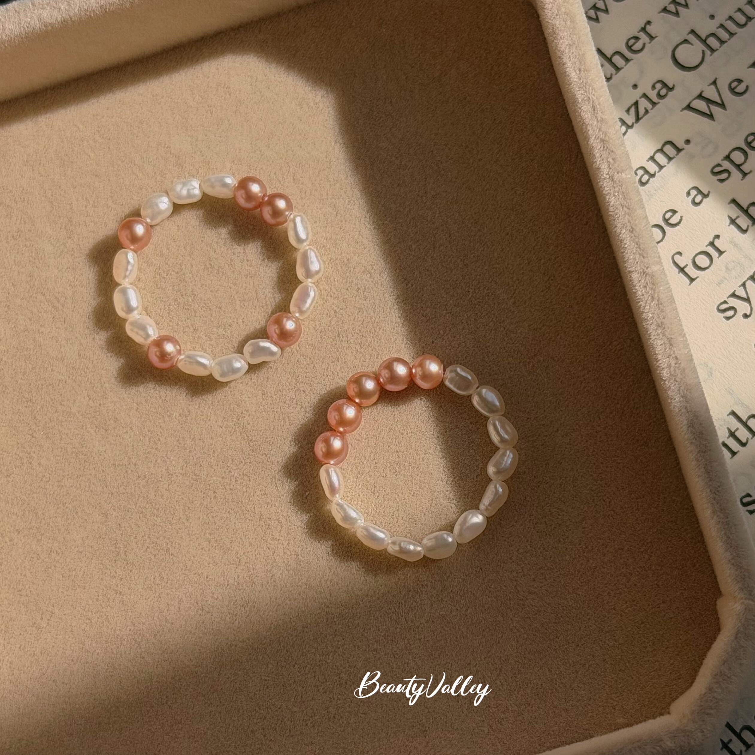 B.V原创温柔风/天然珍珠强光稀有粉紫色珍珠戒指/巴洛克日常通勤,个性定制/设计服务/DIY,其它饰品定制,淘宝优惠券,粉丝福利购,淘宝优惠卷