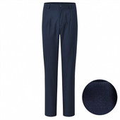 藏蓝色工作服弹力直筒中腰长裤 光大银行行服女西裤 职业装 2024新款