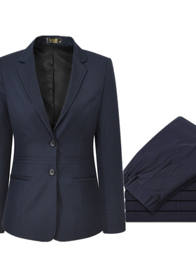 新款中国邮政储蓄银行工作服女邮储春秋制服外套西服藏青色行服