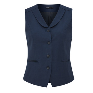 光大银行行服女马夹新款工装制服藏蓝色马夹褂子西服背心