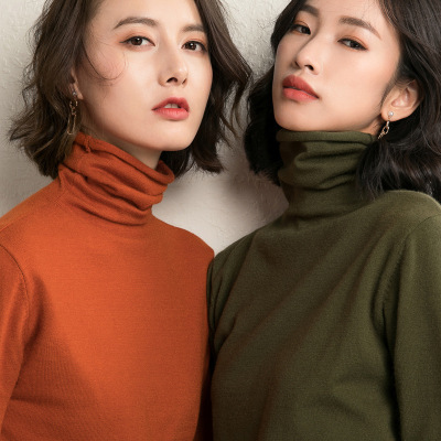 【官方正品】高领打底大朗毛衣女