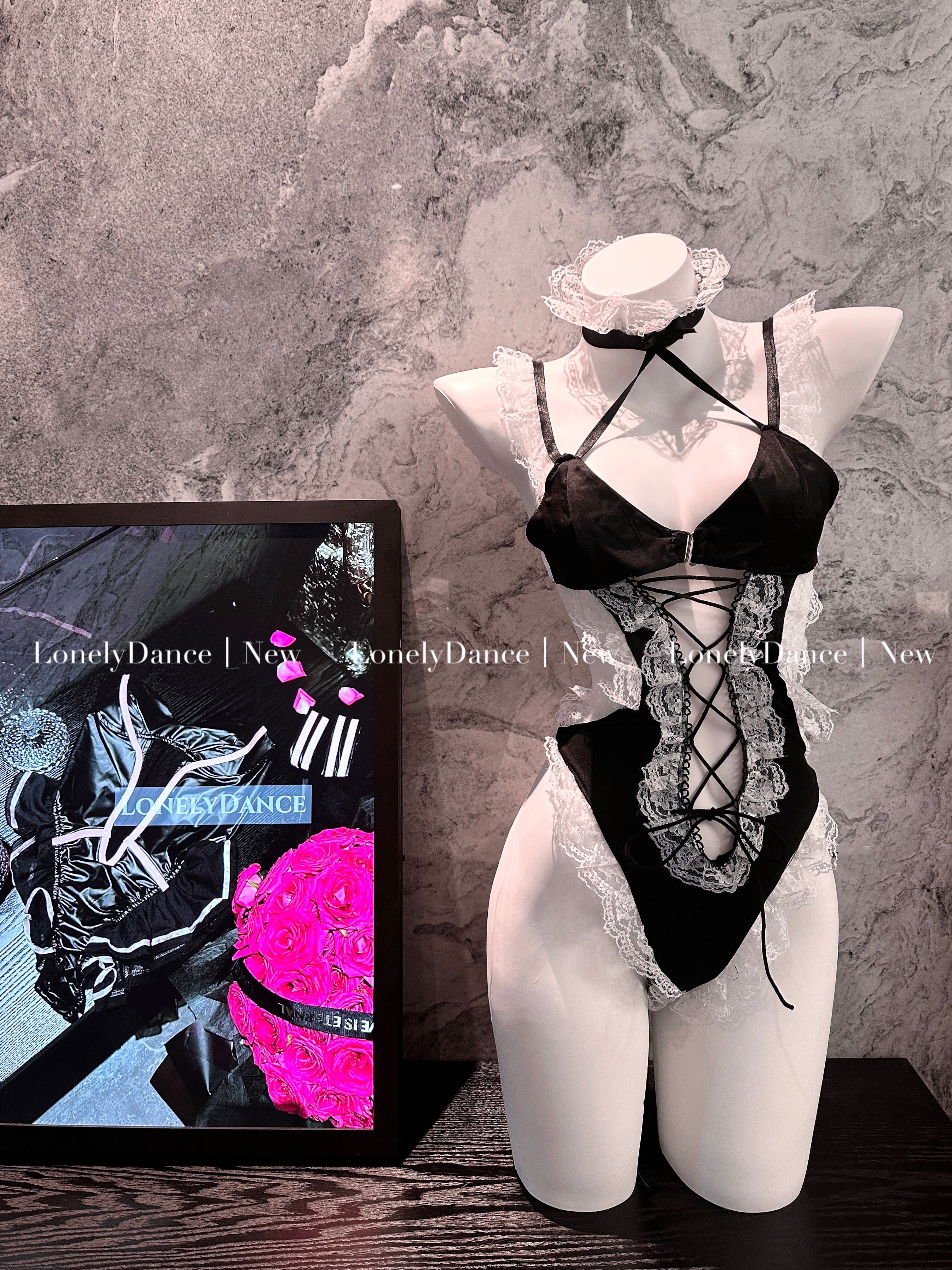 LonelyDance娇羞女仆性感cos萌系纯欲绑带女佣制服纯欲诱惑内衣女