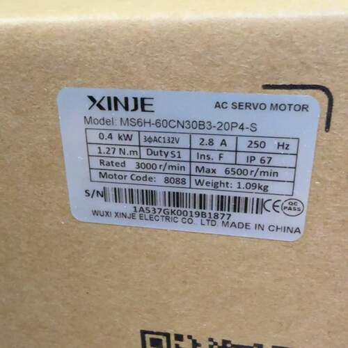议价XINJE信捷伺服电机MS6H-60CN30B3-2可维修
