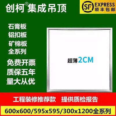 集成吊顶600x600led平板灯60x60LED面板灯石膏矿棉板工程灯