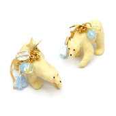 耳饰 动物系列 gargle 日本 白熊 原创 北极熊 耳钉 企鹅 有耳洞