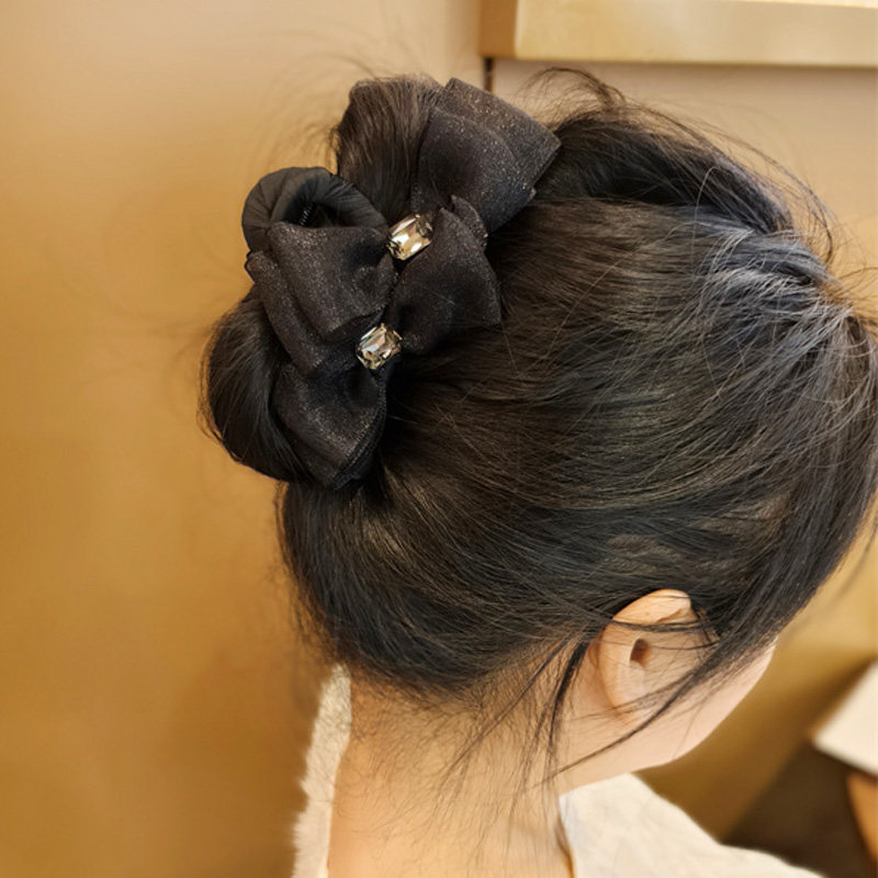 韩国新款闪钻网纱大抓夹