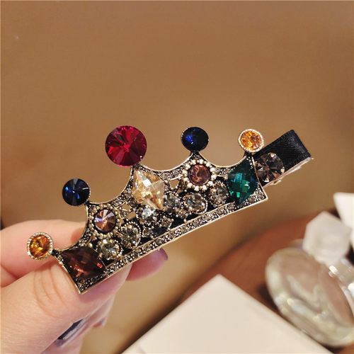 女神发夹韩国进口新款皇冠碎发夹