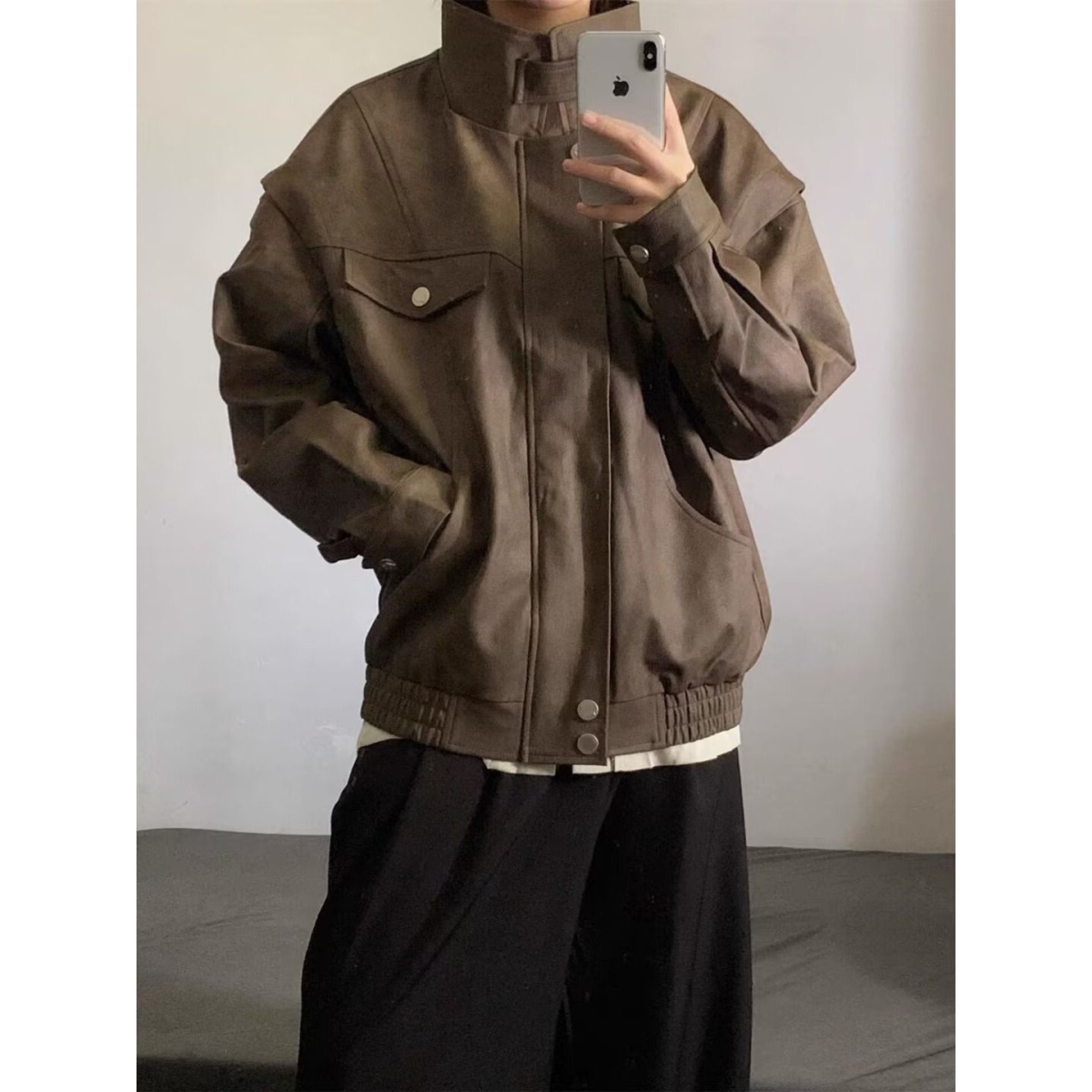 1506A/GZ2160/P79新款文艺正品质量原版做法扎染皮衣气，男装皮衣，星座1506A