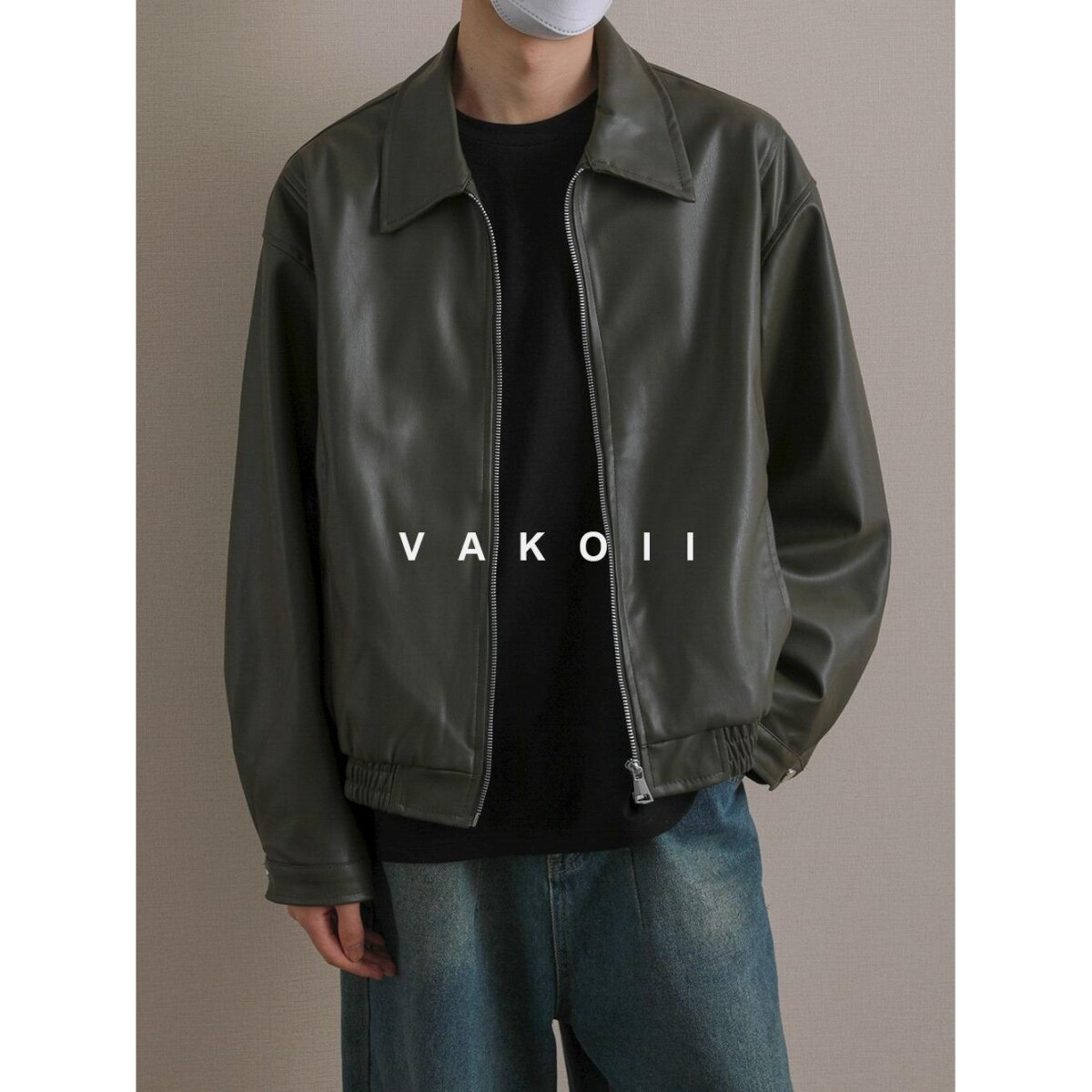 1506A/GW6390/P70痞帅Pu皮衣潮牌垫肩皮夹克男机车服秋冬高街外套,男装皮衣,星座1506A