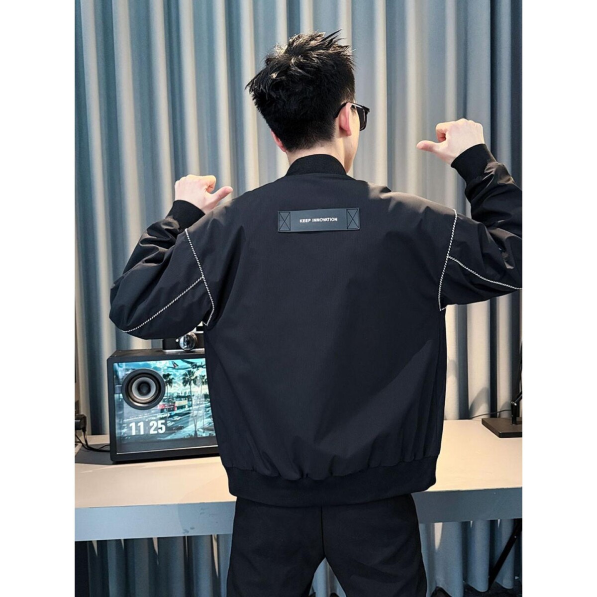 1506A/GG710/P76春秋新款高级感痞帅风潮牌百搭外套2，女装短外套，星座1506A