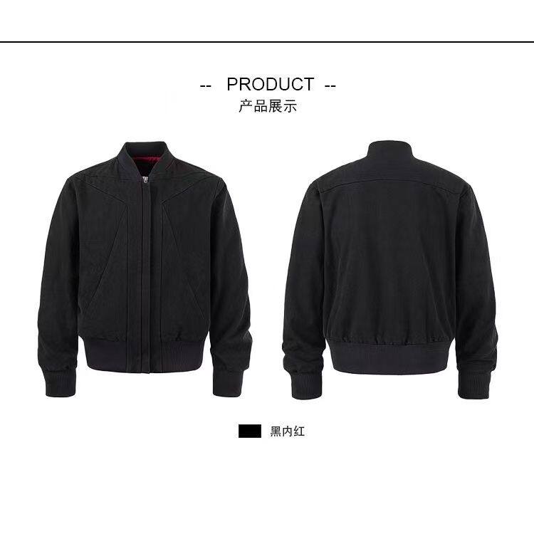 1506A/G55210/P68男款秋春季高级感痞帅短款正肩廓形棒球服2图片