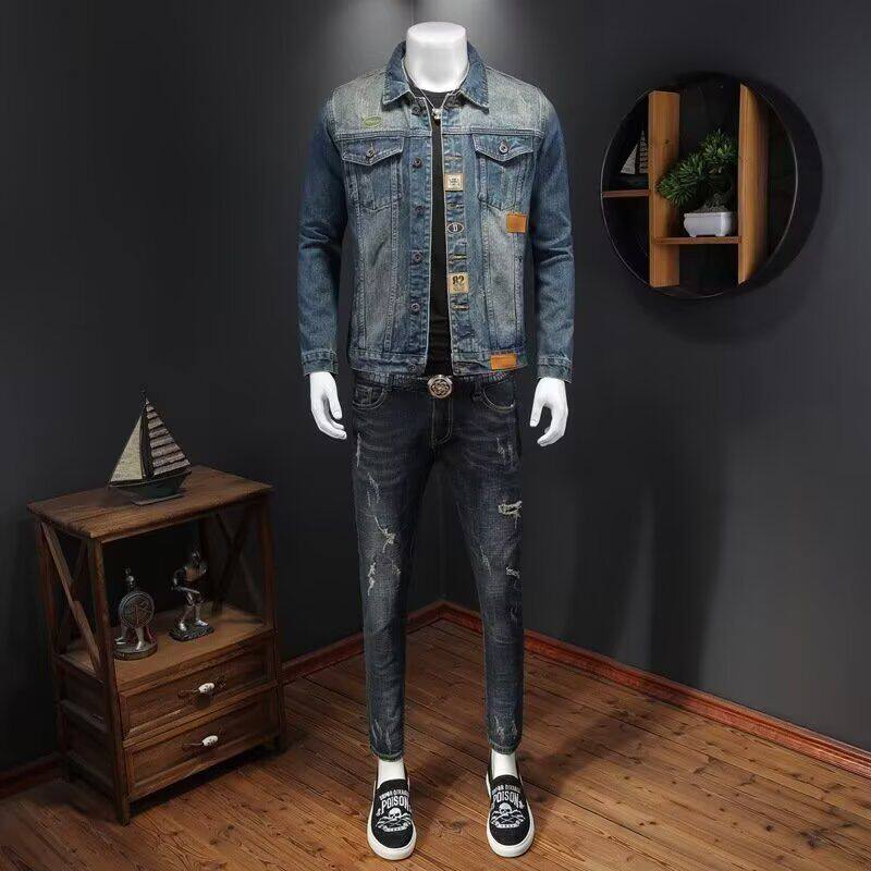 1506A/G3200/P62高端牛仔外套男潮牌工装夹克水洗百搭外穿1图片