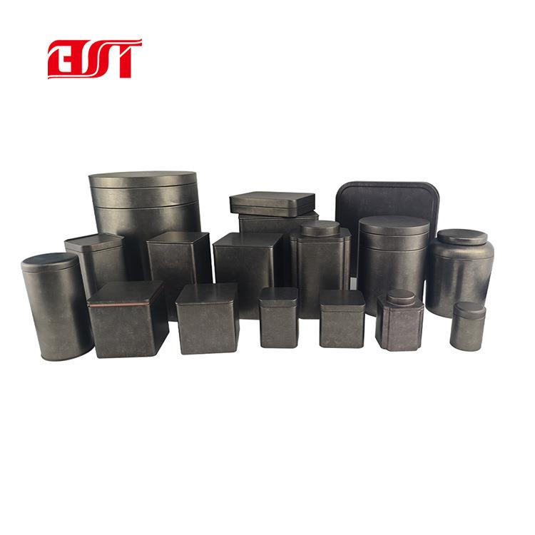 现货复古通用茶叶铁罐黑茶白茶单枞铁罐普洱饼茶砖茶老茶马口铁盒