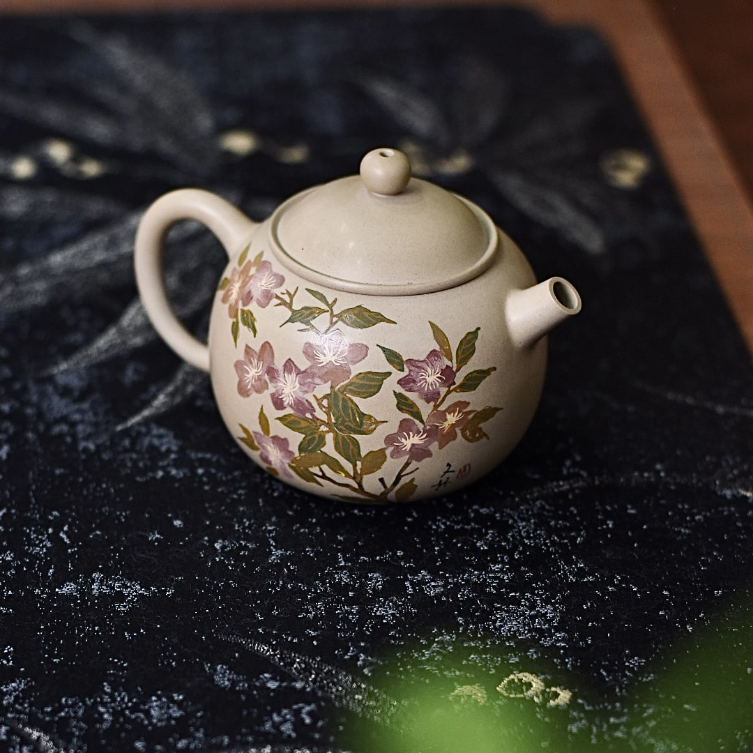 建水紫陶壶全手工制作阴刻阳填白泥紫陶名家茶壶普洱茶泡茶壶