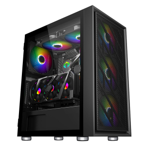 先马SAMA朱雀电脑主机箱 钢化玻璃宽体五金结构支持ATX板240水冷