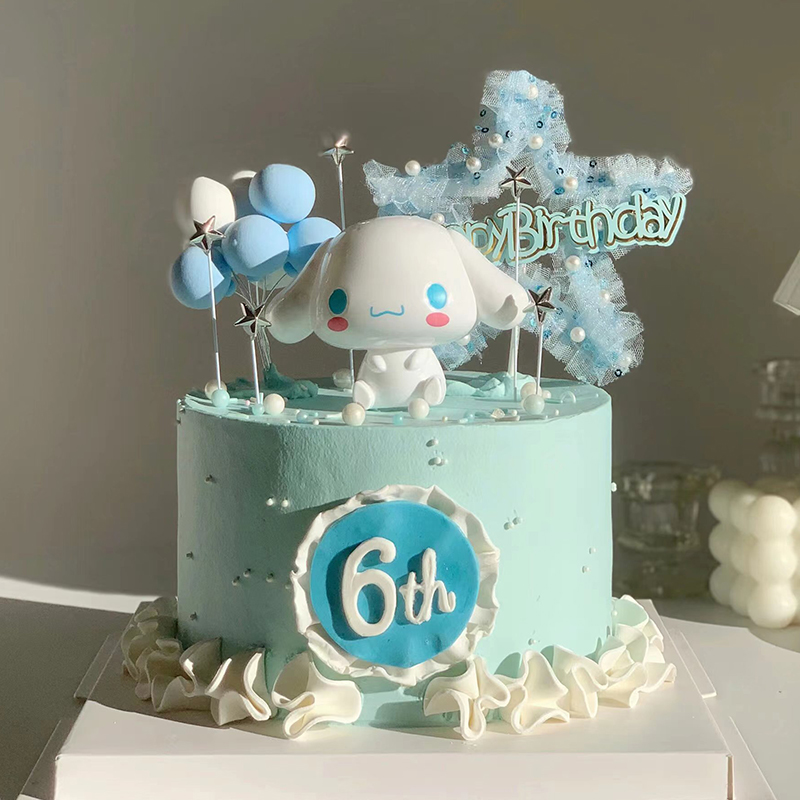 玉桂狗公仔摆件蛋糕装饰插件