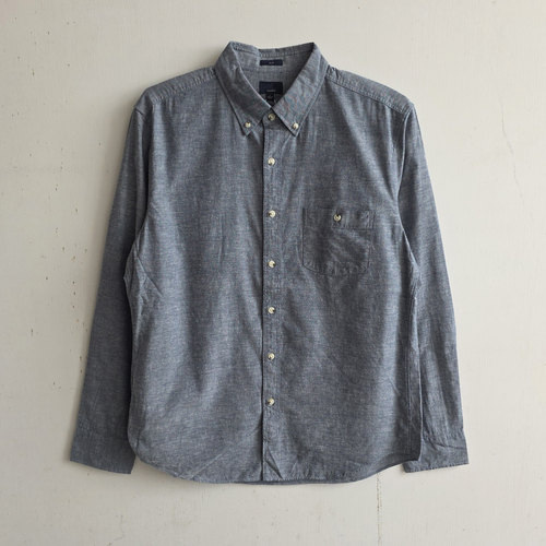 31354多码 男款美单姐酷 钱布雷CHAMBRAY SHIRT 纯棉长袖牛仔衬衫
