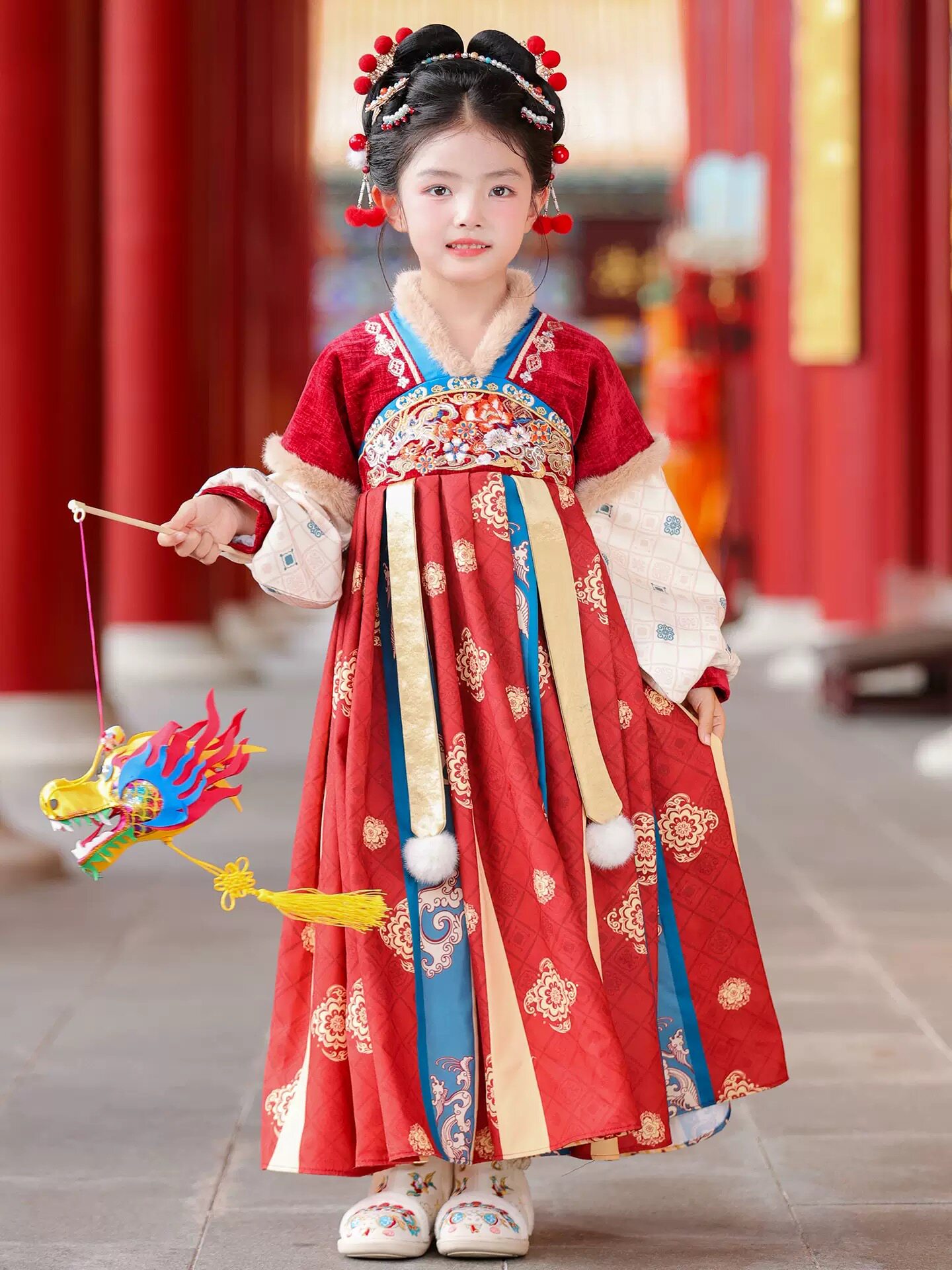 2026新款汉服女童秋冬季古装汉服