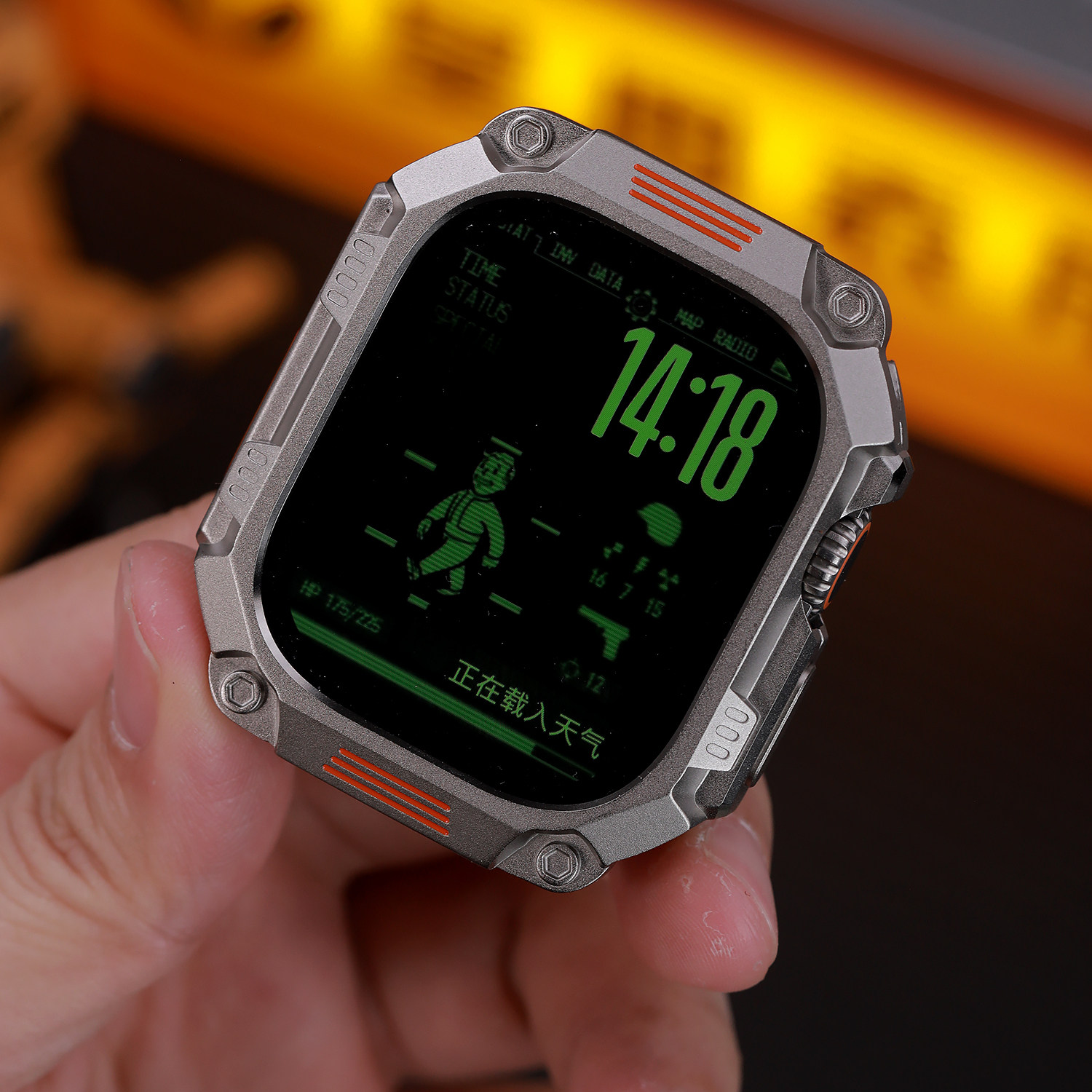 星图适用苹果手表带ultra49mm金属锌合金铠甲改装壳123代全包后盖免螺丝拆装iwatch iPhone手表