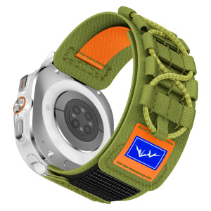 星图适用三星Ultra 47mm7/8代手表带轨道编绳编织尼龙金属不锈钢接口魔术贴透气运动Galaxy Watch2025/2024男