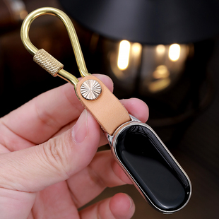 星图适用于小米8/9/10代手环手表带钥匙扣登山活动扣植糅牛皮不锈钢包包扣运动户外男女改装智能真皮陶瓷黄铜