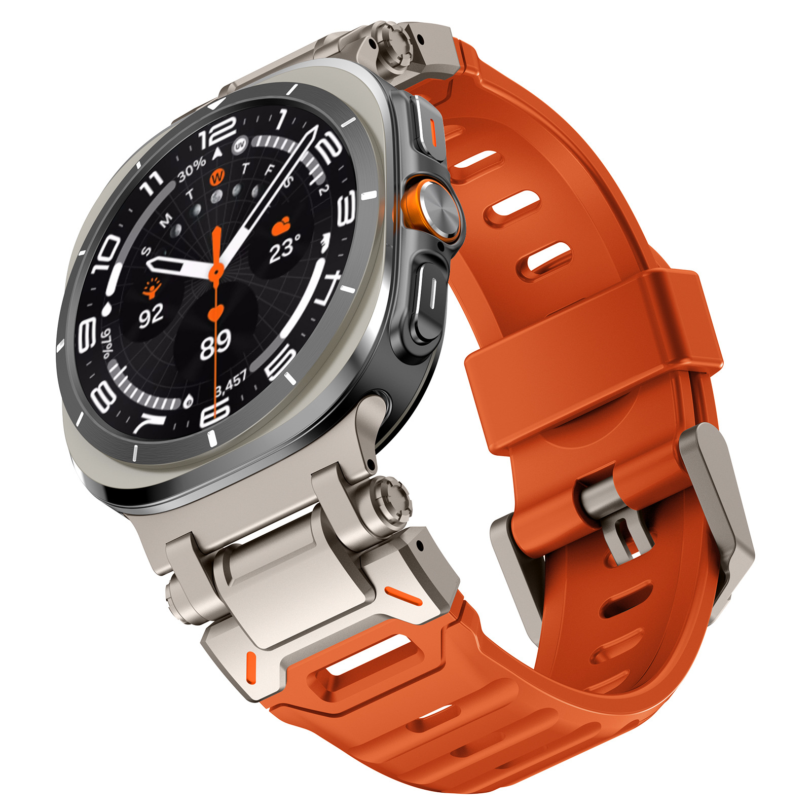 三星ultra47氟橡胶手表带