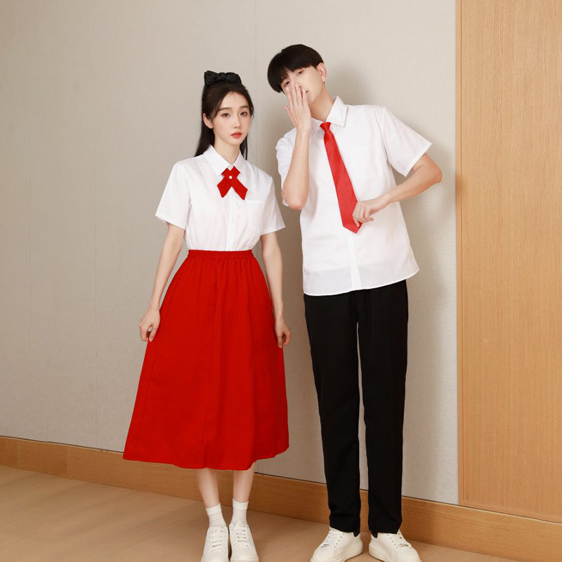 班服学院风初中高中生演讲服诗朗诵大合唱演出服红裙子英伦风校服