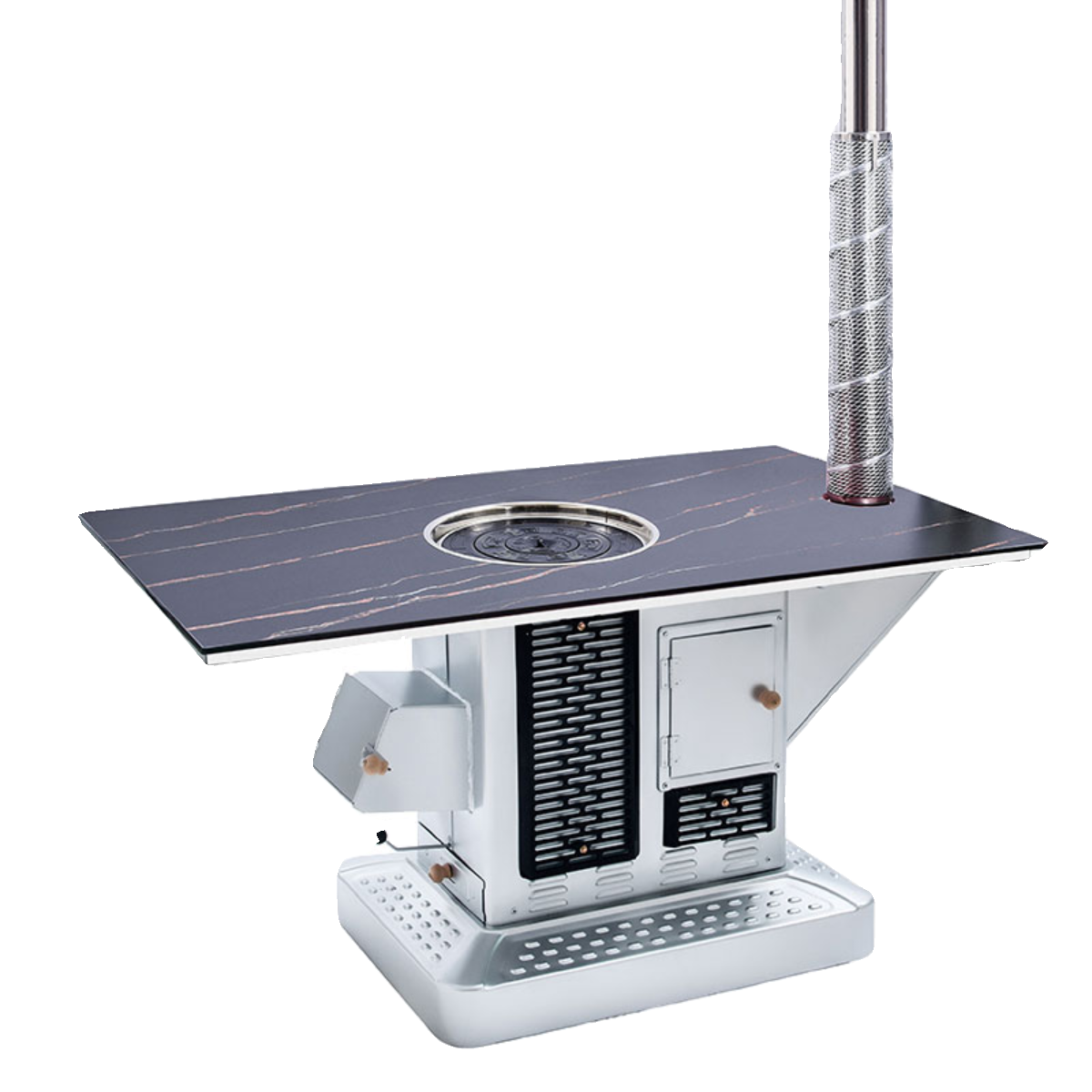 气化炉新型农村柴煤两用回风炉烤火炉室内无烟柴火炉灶家用取暖炉