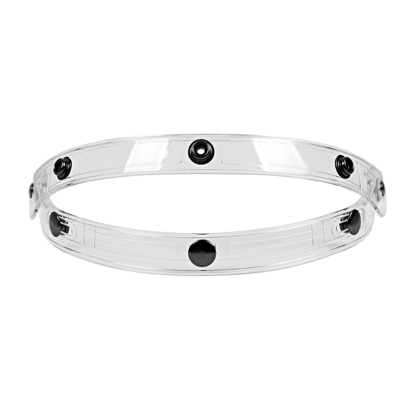 三扣式头盔镜片透明支架复古头盔配件半盔泡泡镜镜片支架配件