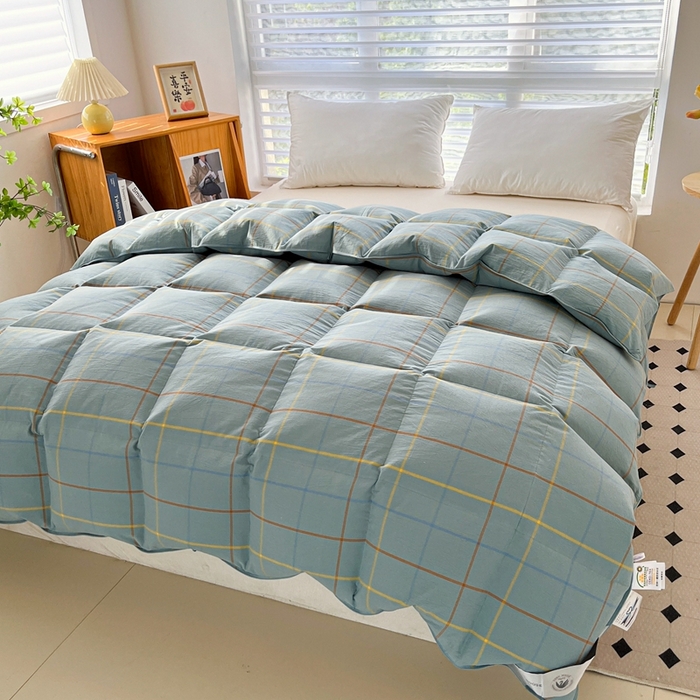 水洗棉双层纯棉羽绒被壳半成品