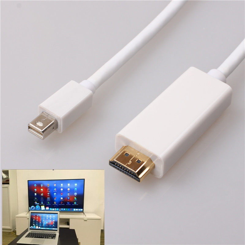 minidp转hdmi高清电脑小dp雷电口2/3接口4k迷你连接线surface苹果