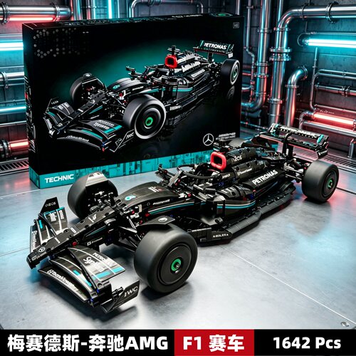 F1赛车梅赛德斯奔驰AMG拼装积木