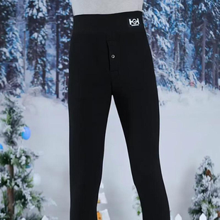 榕坤优选保暖裤男女同款打底裤高腰修身棉裤羊羔绒大码芭比裤子潮