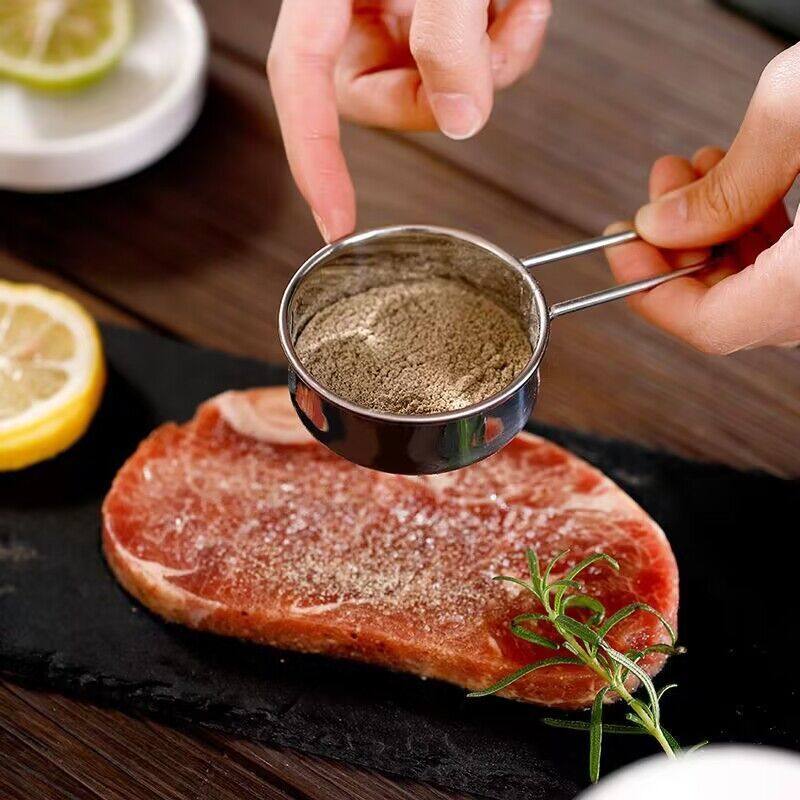 不锈钢迷你撒粉器可可粉散粉器超细糖粉筛咖啡面粉筛调料烘焙工具