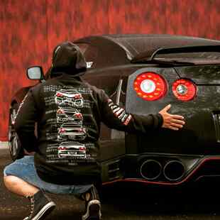 gtr卫衣R35汽车卫衣R32R33R34R35拉链卫衣改装 车外套日系潮牌经典